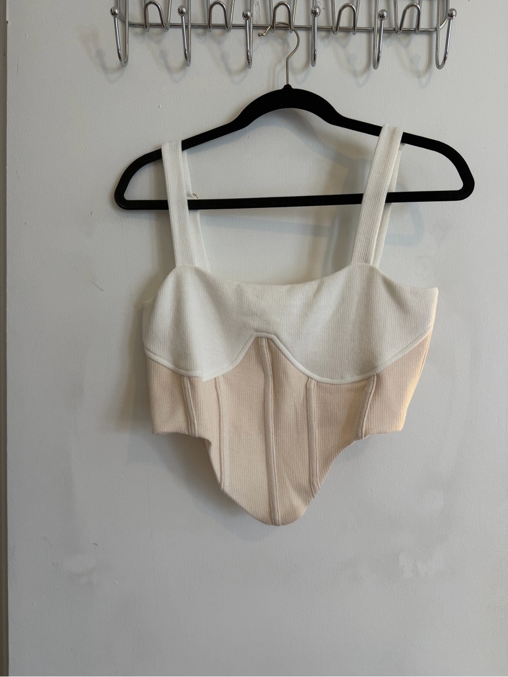 SABO Aspen Two-Tone Corset Crop Top